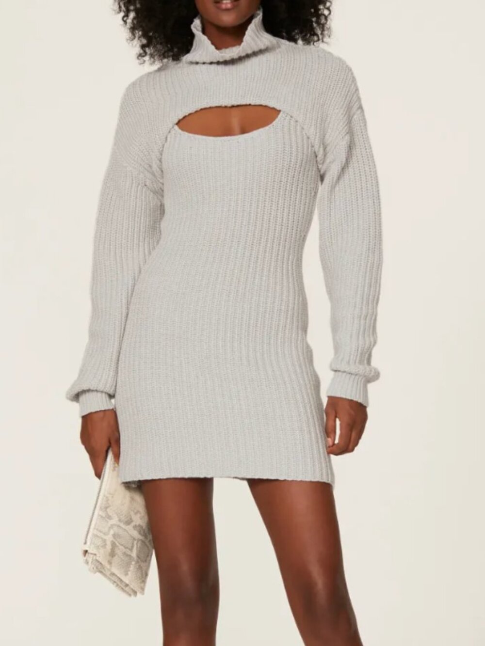 RtA Brand Cutout Sweater Dress